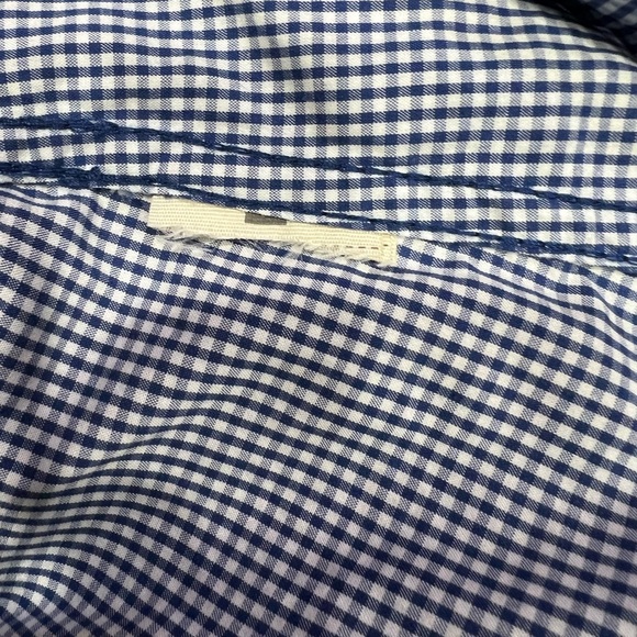 Abercrombie & Fitch Blue Gingham Button-Up Shirt | Size M - Picture 7 of 7